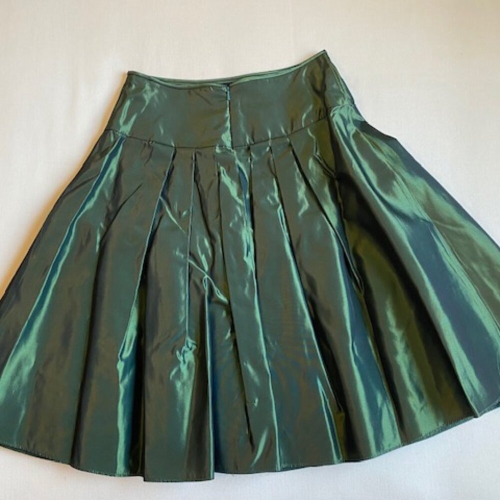 Green Taffeta Skirt